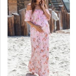 Pinkblush maternity maxi dress